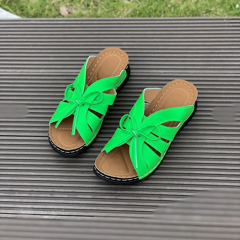 👡 Women's Comfort Bowtie Slide Sandals