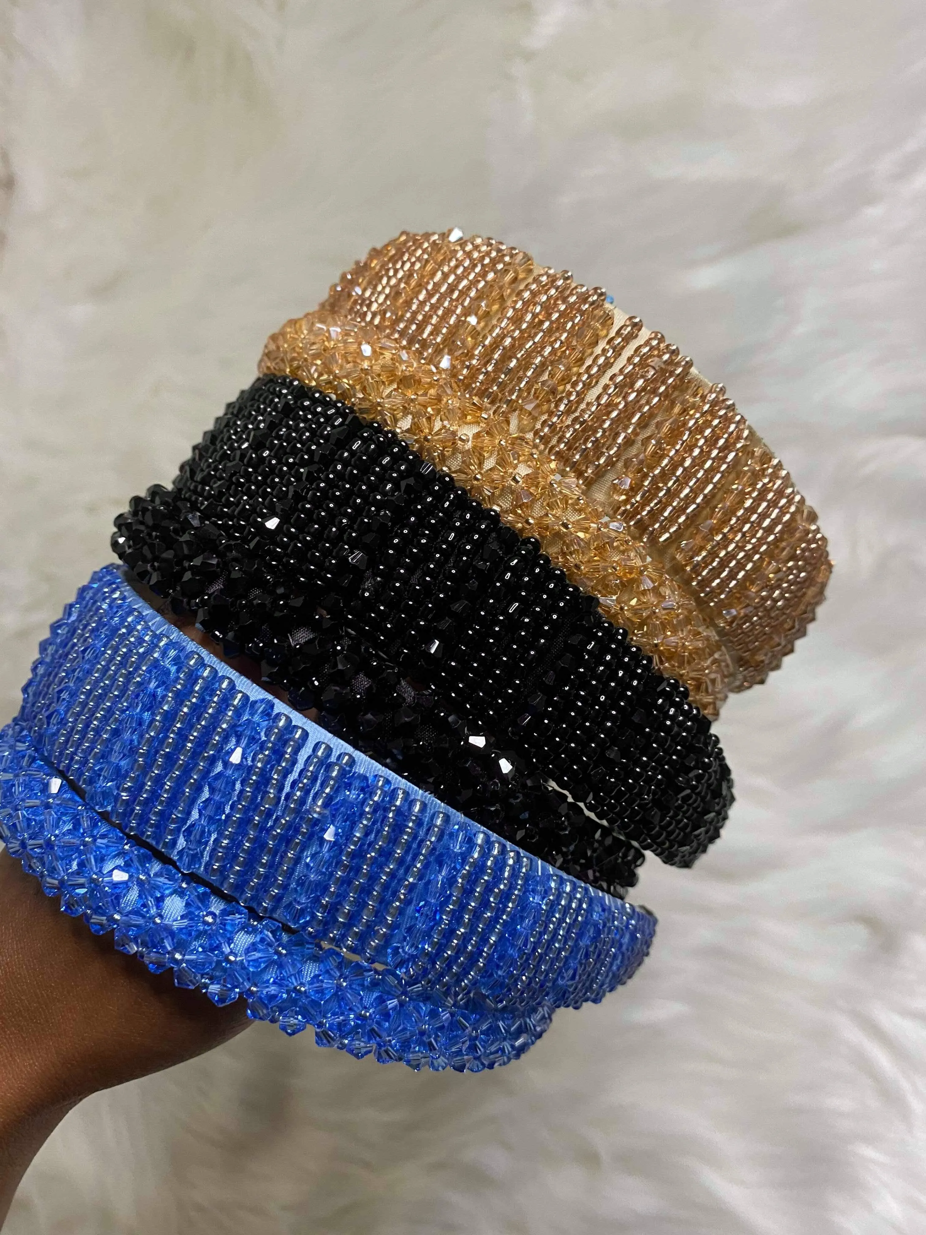 2 pack Beaded HeadBands