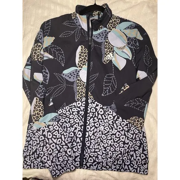 Adidas × Farm Rio Full Zip Relaxed Lightweight Windbreaker S