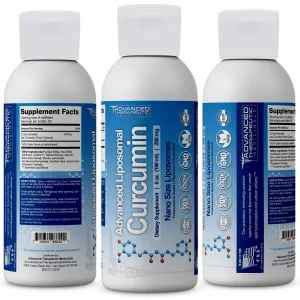 Advanced Liposomal Turmeric Curcumin 6 oz - Best Turmeric Supplements for Arthritis Pain Relief. Liposomal Curcumin is The Highest Quality Tumeric to Reduce Joint Pain and Inflammation