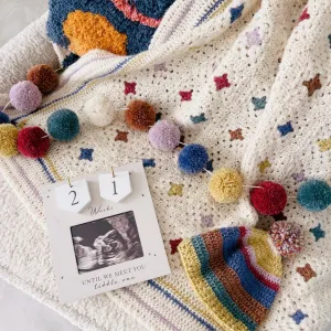 Alpaca Vintage Baby Blanket Knitting Kit