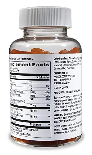 Amazon Brand - Solimo Vitamina C 250mg Gommies, 1