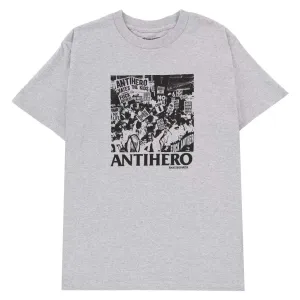 ANTI HERO ANTI HERO SUCKS TEE - HEATHER GREY/BLACK
