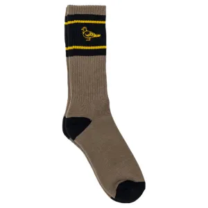 ANTI HERO BASIC PIGEON EMBROIDERED SOCKS - BRONZE/BLACK/GOLD