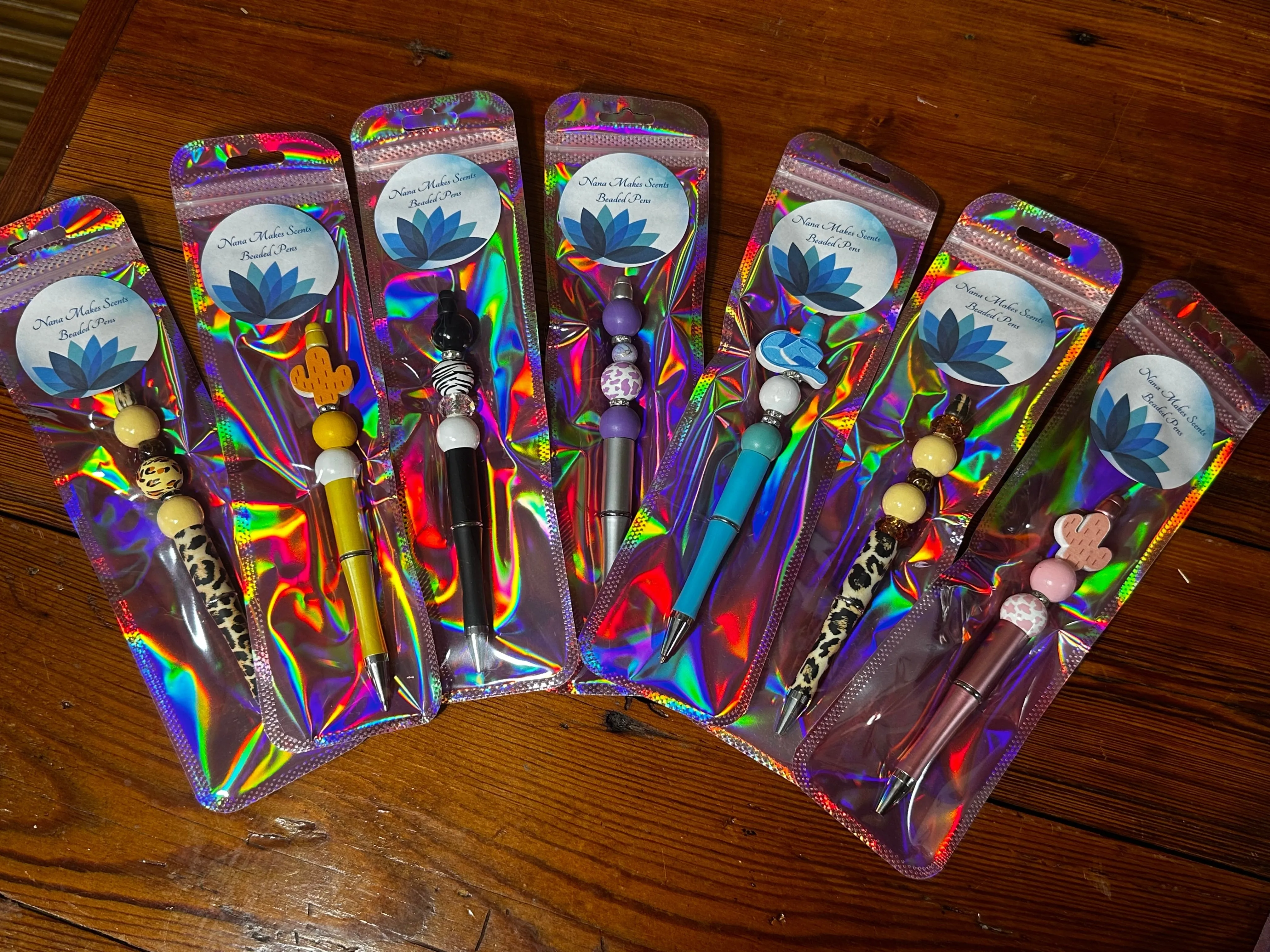 Assorted Style Beaded Pens