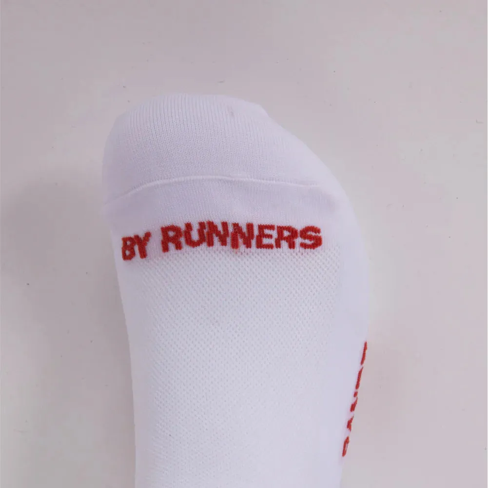 Bandit Running: Lite Run Current Quarter Sock 2 Pack - White/Spice