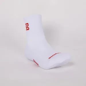 Bandit Running: Lite Run Current Quarter Sock 2 Pack - White/Spice