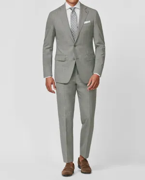 Barberis Canonico Light Grey S110 Doppio Ritorto Tropical Merino Wool