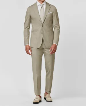 Barberis Canonico Natural Light Taupe S110 Doppio Ritorto Tropical Merino Wool