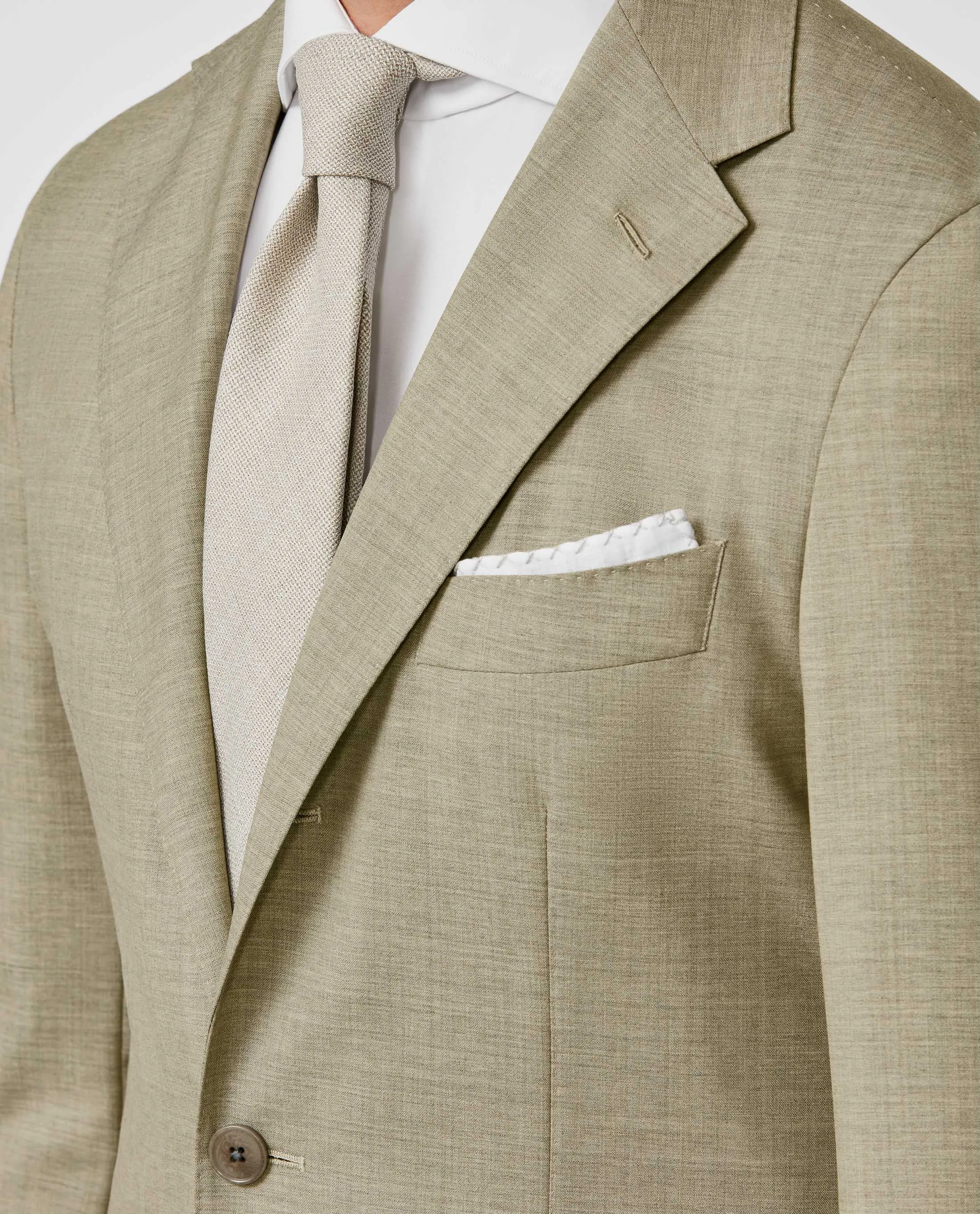 Barberis Canonico Natural Light Taupe S110 Doppio Ritorto Tropical Merino Wool