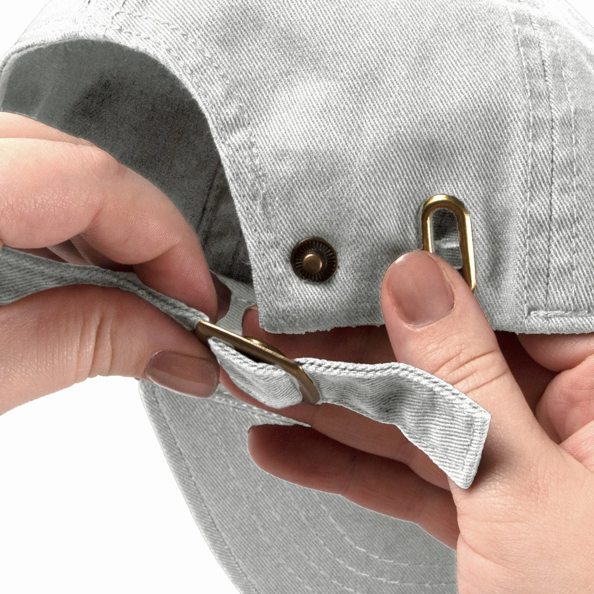 Beach Mode Light Gray Adjustable Hat