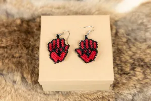 Beaded MMIW Handprints