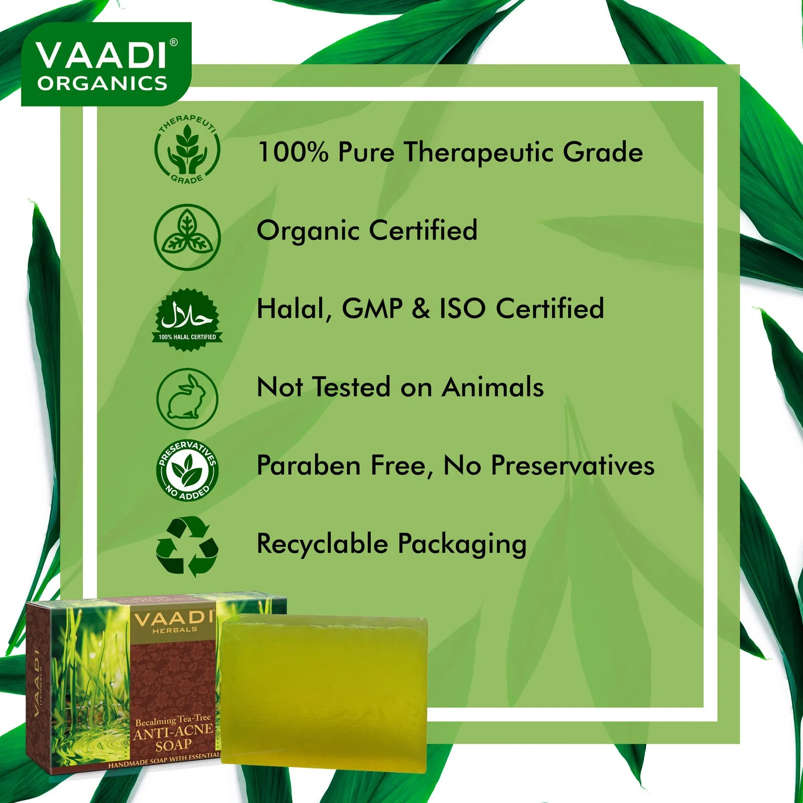 Becalming Tea Tree Soap Anti-Acne therapy (75 gms)