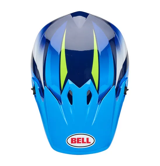 Bell MX-9 MIPS Jackal Blue/Hiviz Yellow