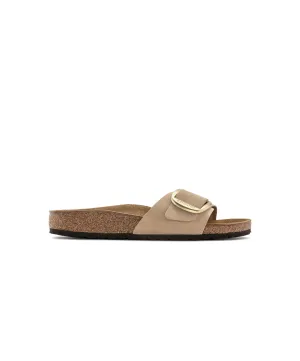 Birkenstock Madrid Big Buckle Nubuck Leather Sandcastle Sandals