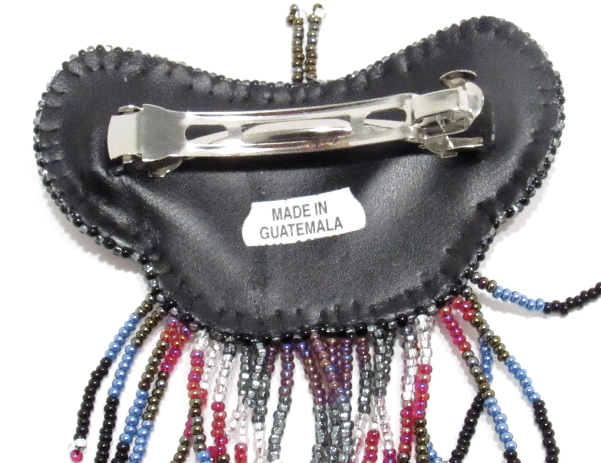 BUTTERFLY BEADED HAIR BARRETTE GHB001