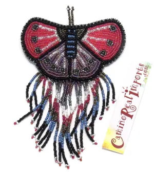 BUTTERFLY BEADED HAIR BARRETTE GHB001