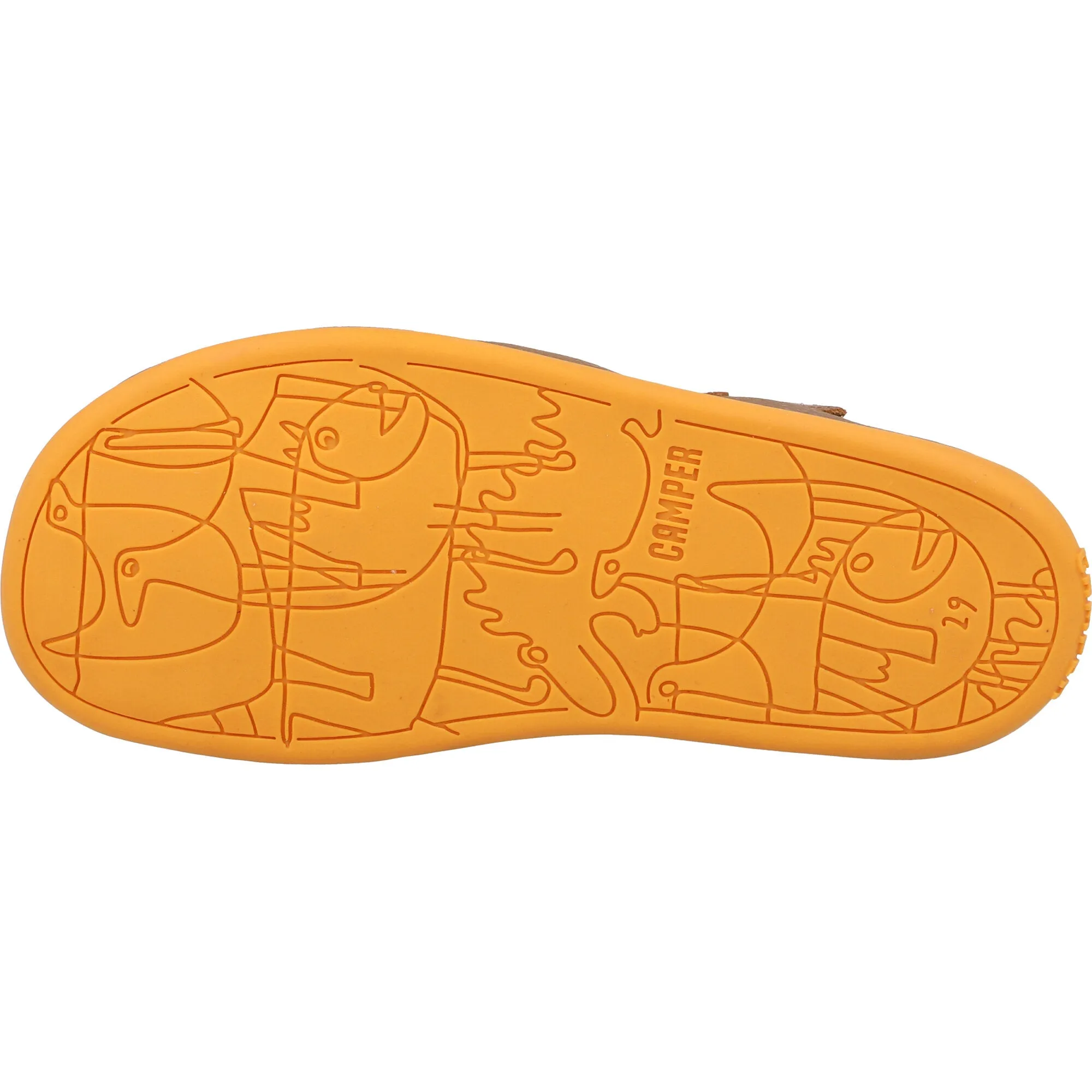 Camper Bicho Medium Brown Kids Sandals
