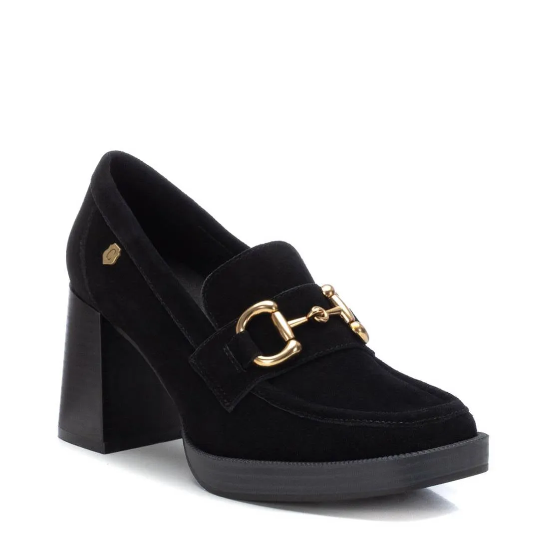Carmela Collection Women's Suede Heeled Loafers By XTI 161209