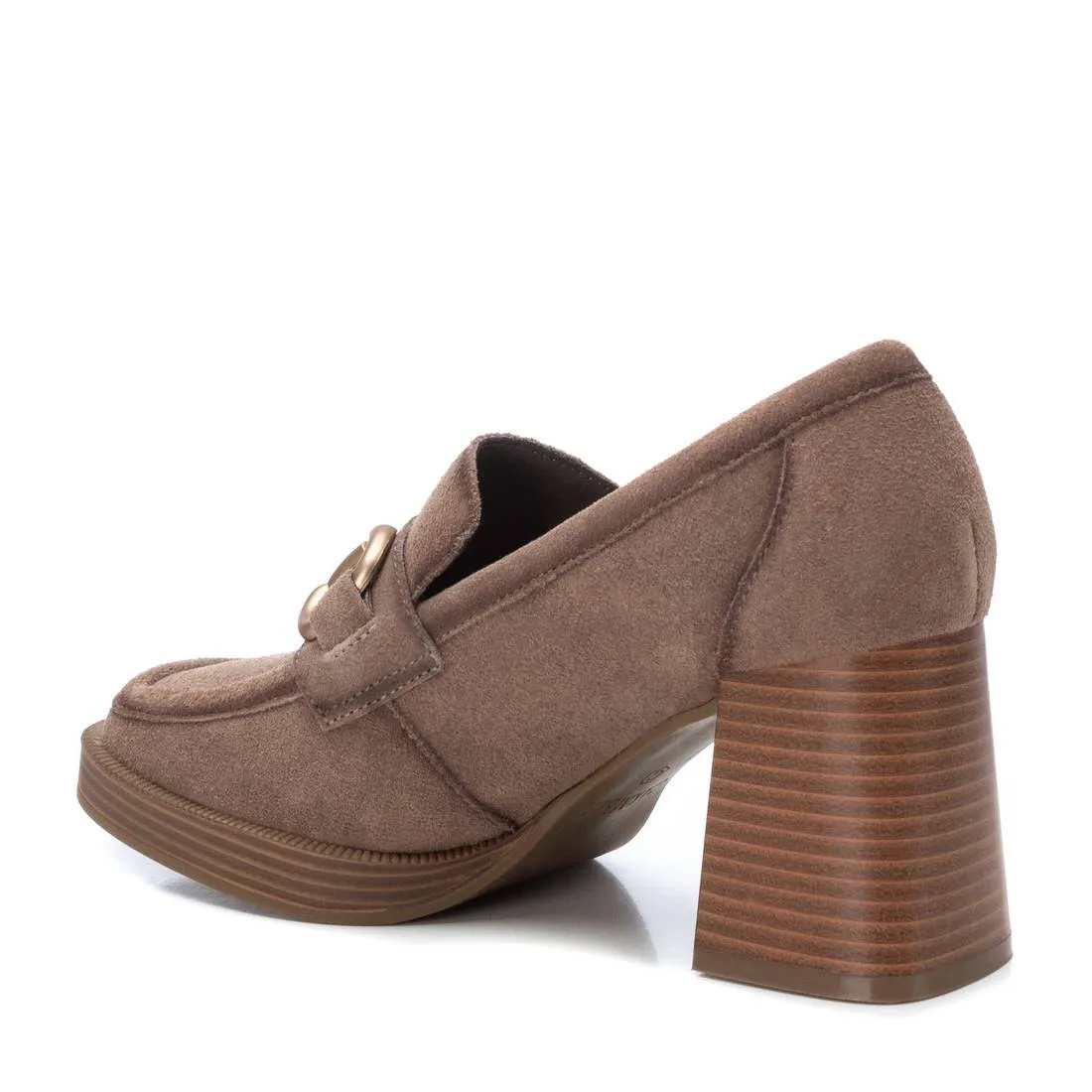 Carmela Collection Women's Suede Heeled Loafers By XTI 161209