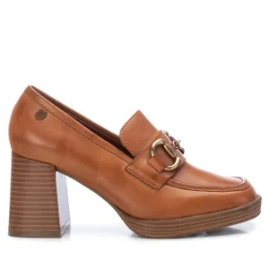 Carmela CollectionWomen's Leather Heeled Loafers By XTI 161235