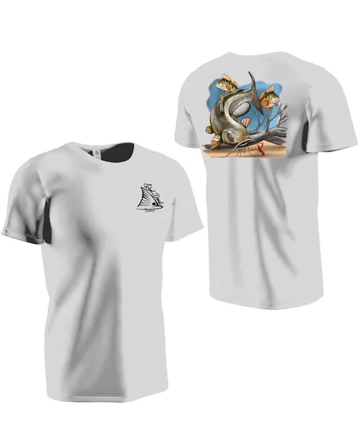 Catfish Gray Short Sleeve Dri-fit Performance (SS18)