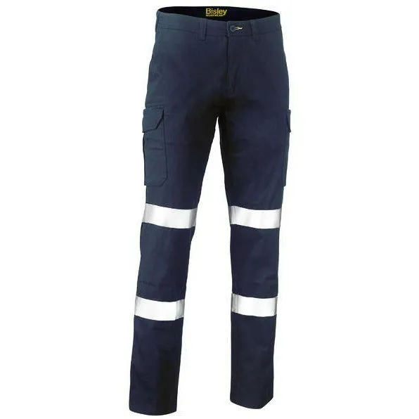 Cotton Drill Taped Cargo Pants - Navy