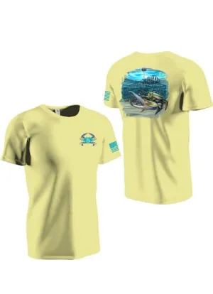 Crab Short Sleeve Yellow Performance Dri-fit (SS11)