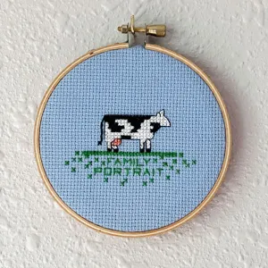 Customizable Family Portrait Embroidery