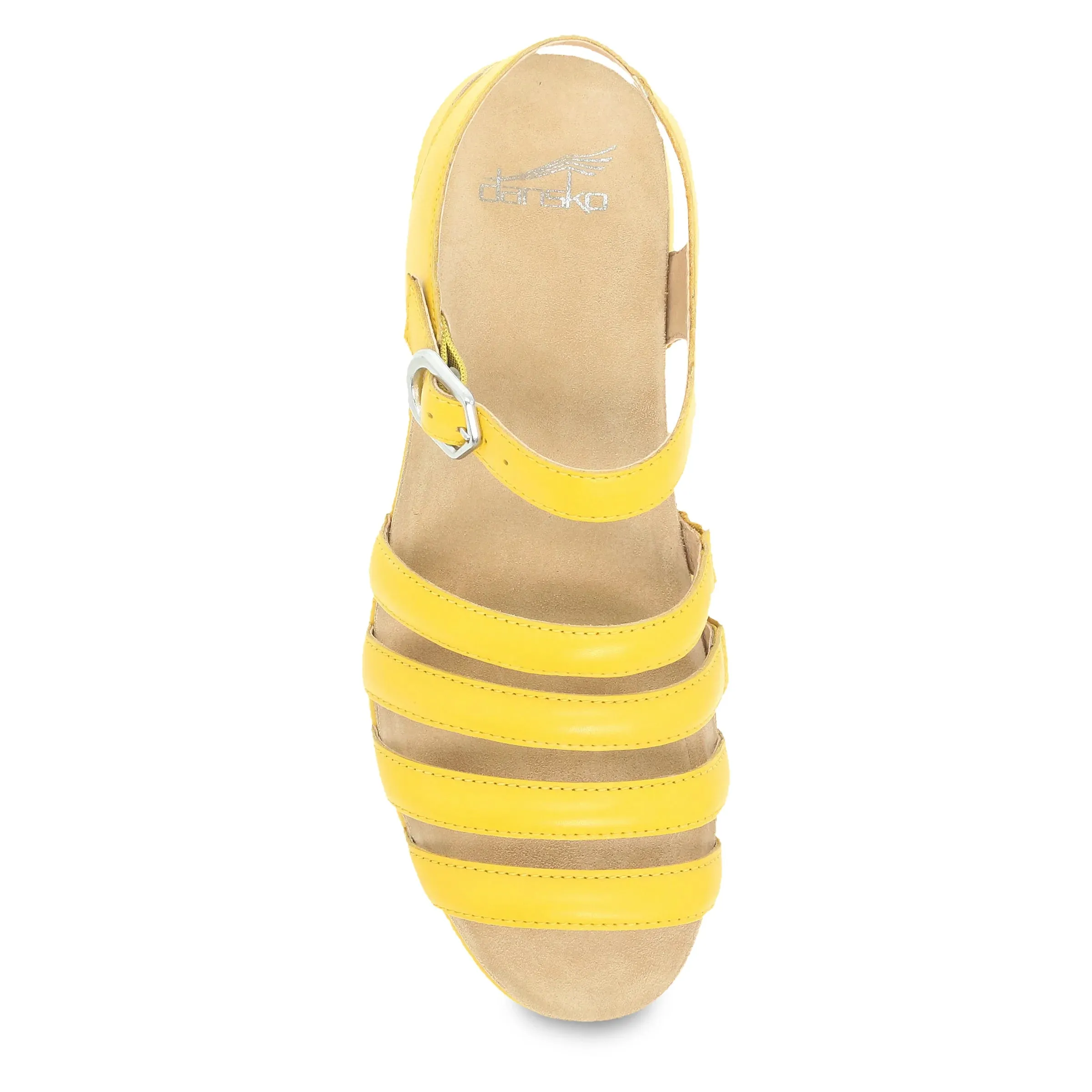 DANSKO ROXIE YELLOW LEATHER SANDAL