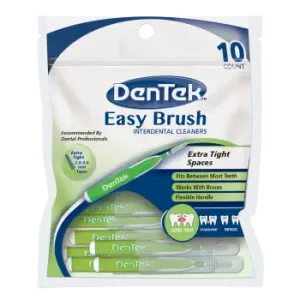 DENTEK EASY BRUSH EXTRA TIGHT SPACE 10PCS