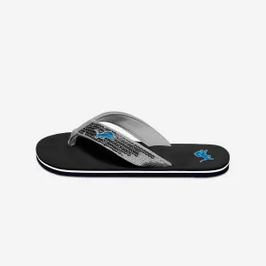 Detroit Lions Womens Sequin Flip Flop