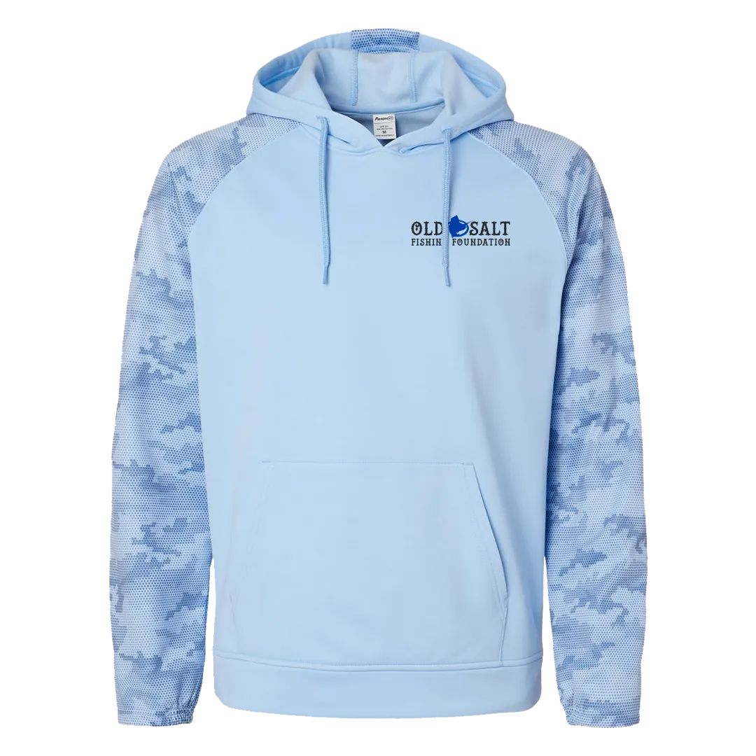 EAT.SLEEP.FISH  - Blue Camo Hoodie