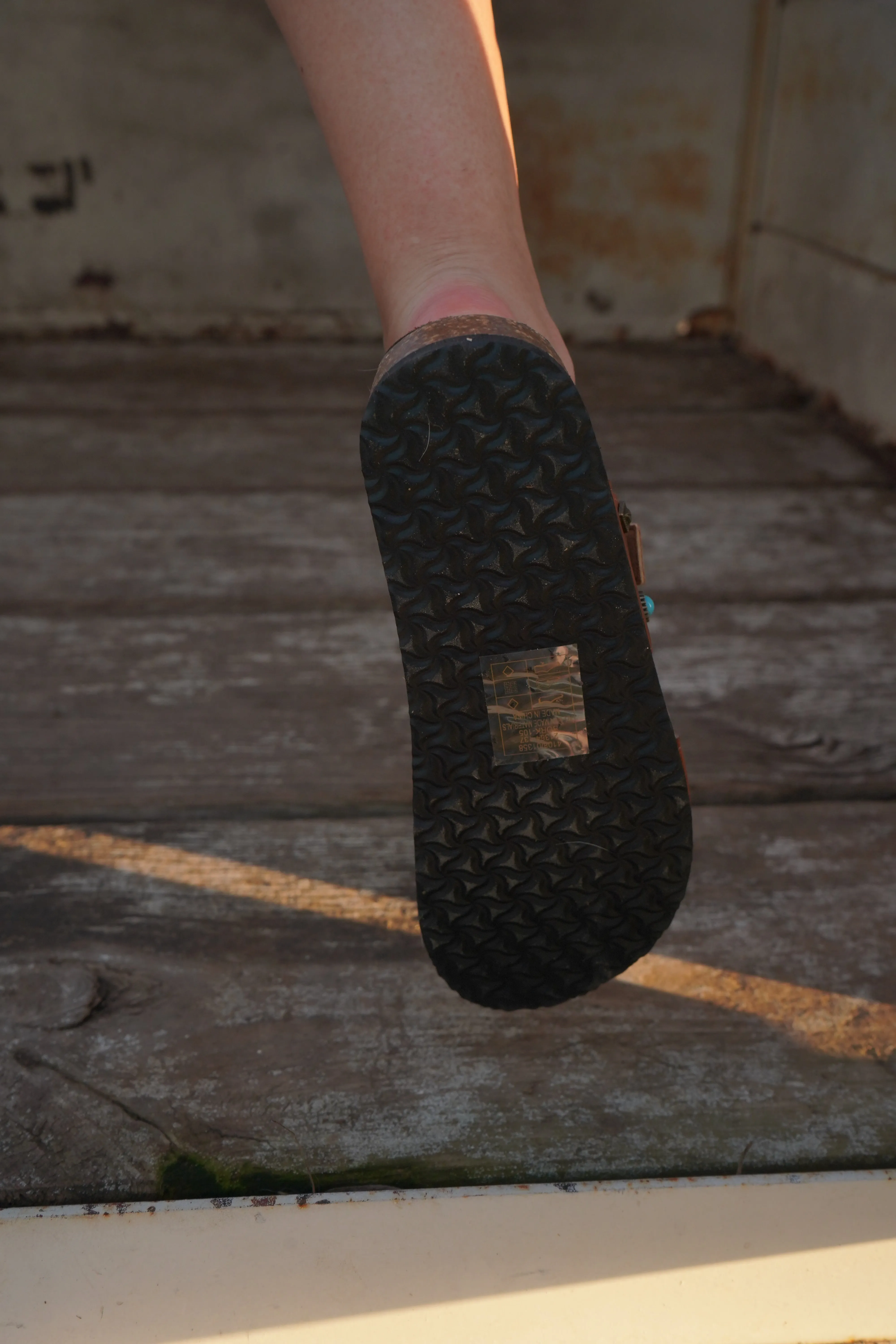 Evelyn Maple Brown Sandals