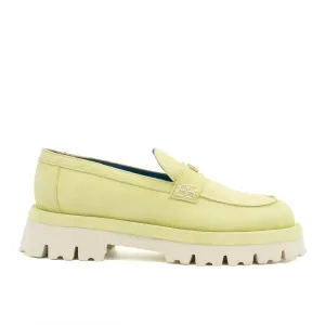 Francesca Loafer Lt Green Cashmere