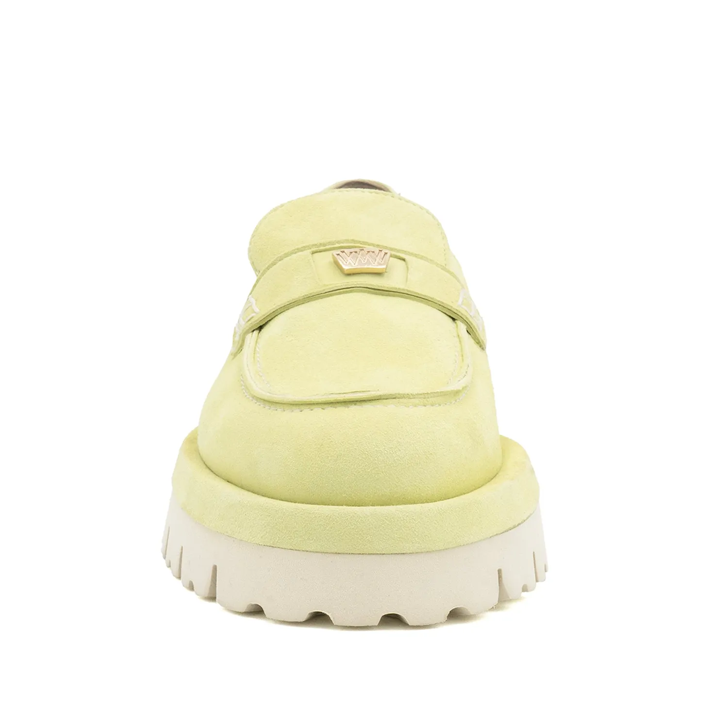 Francesca Loafer Lt Green Cashmere