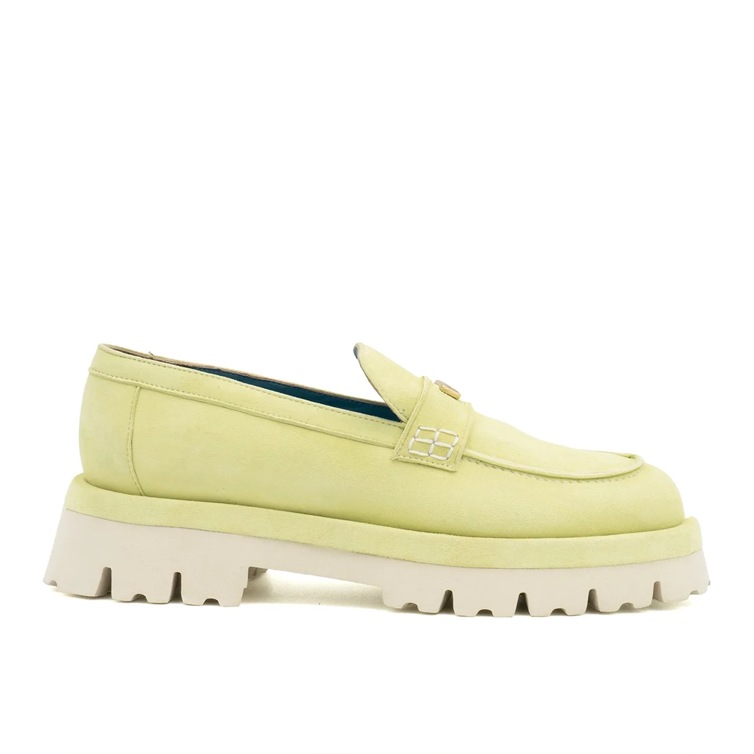 Francesca Loafer Lt Green Cashmere