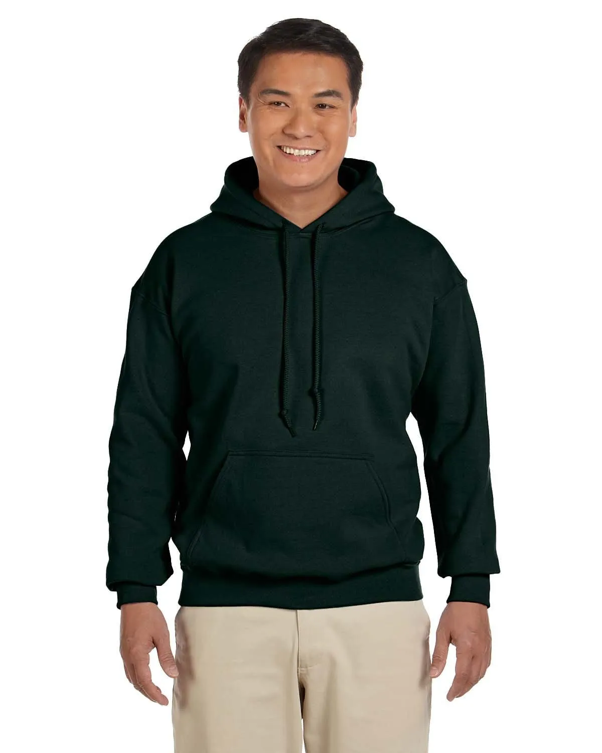 Gildan Lightweight 50/50 Hoodie Sweatshirt | Forest Green