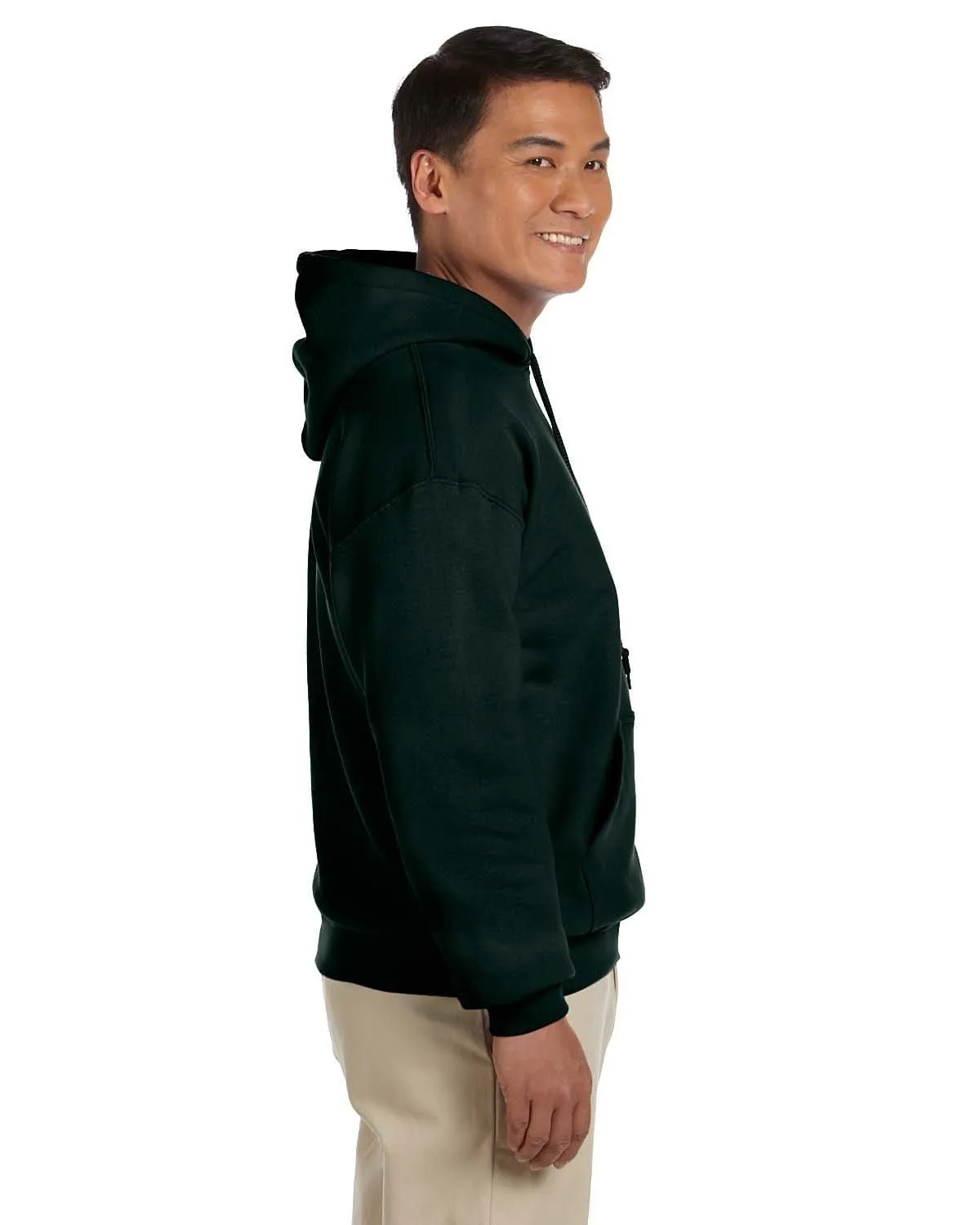 Gildan Lightweight 50/50 Hoodie Sweatshirt | Forest Green