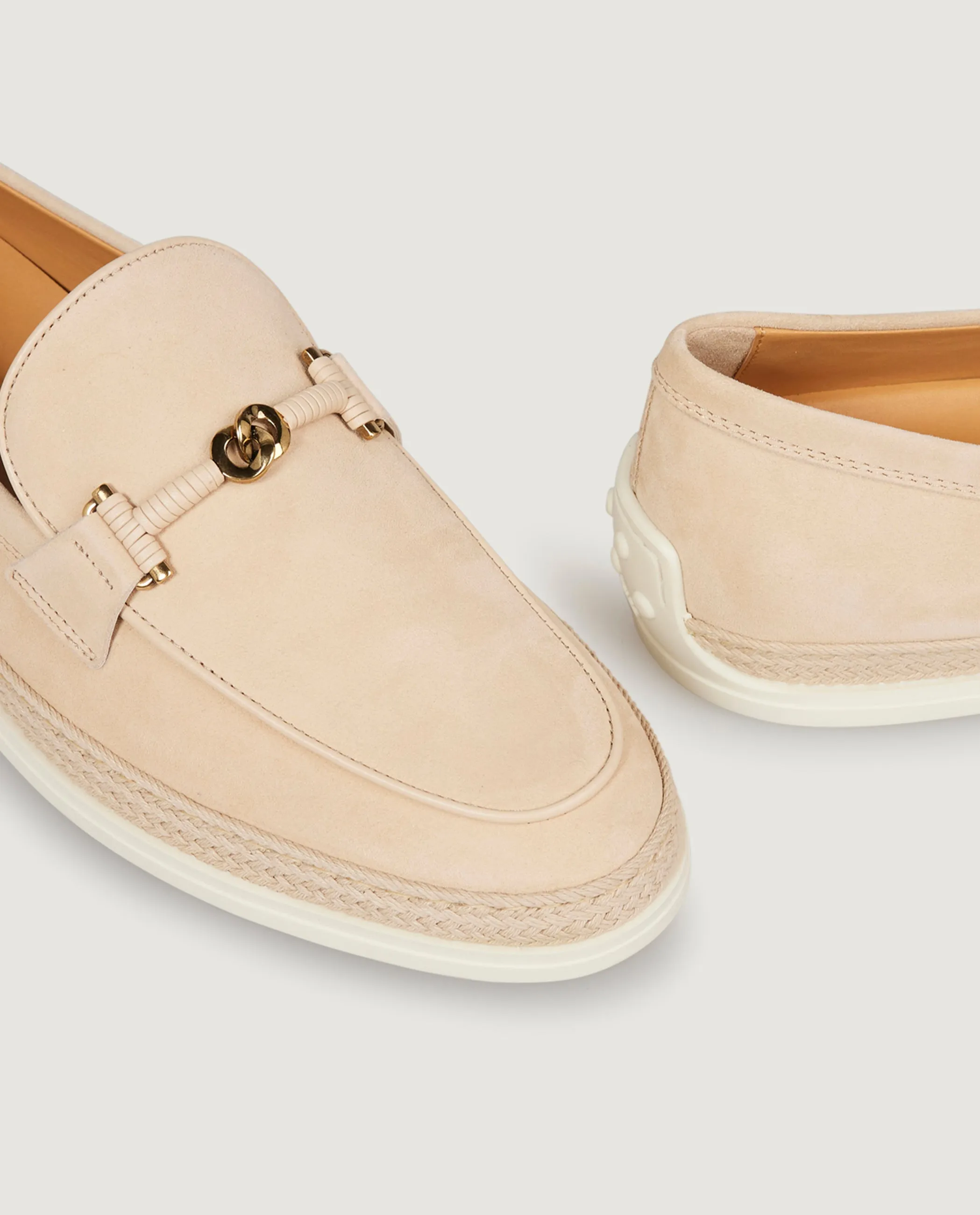 Gomma Rafia Mocassino - Lichtbruin