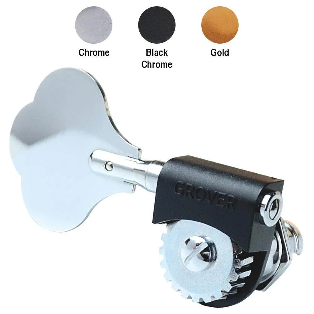 Grover Lightweight Bass Machineheads ~ 4 in-line ~ Chrome ~ Left Hand