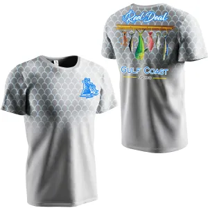 Gulf Coast Fishing Gray Short Sleeve Performance Dri-Fit (SS01)