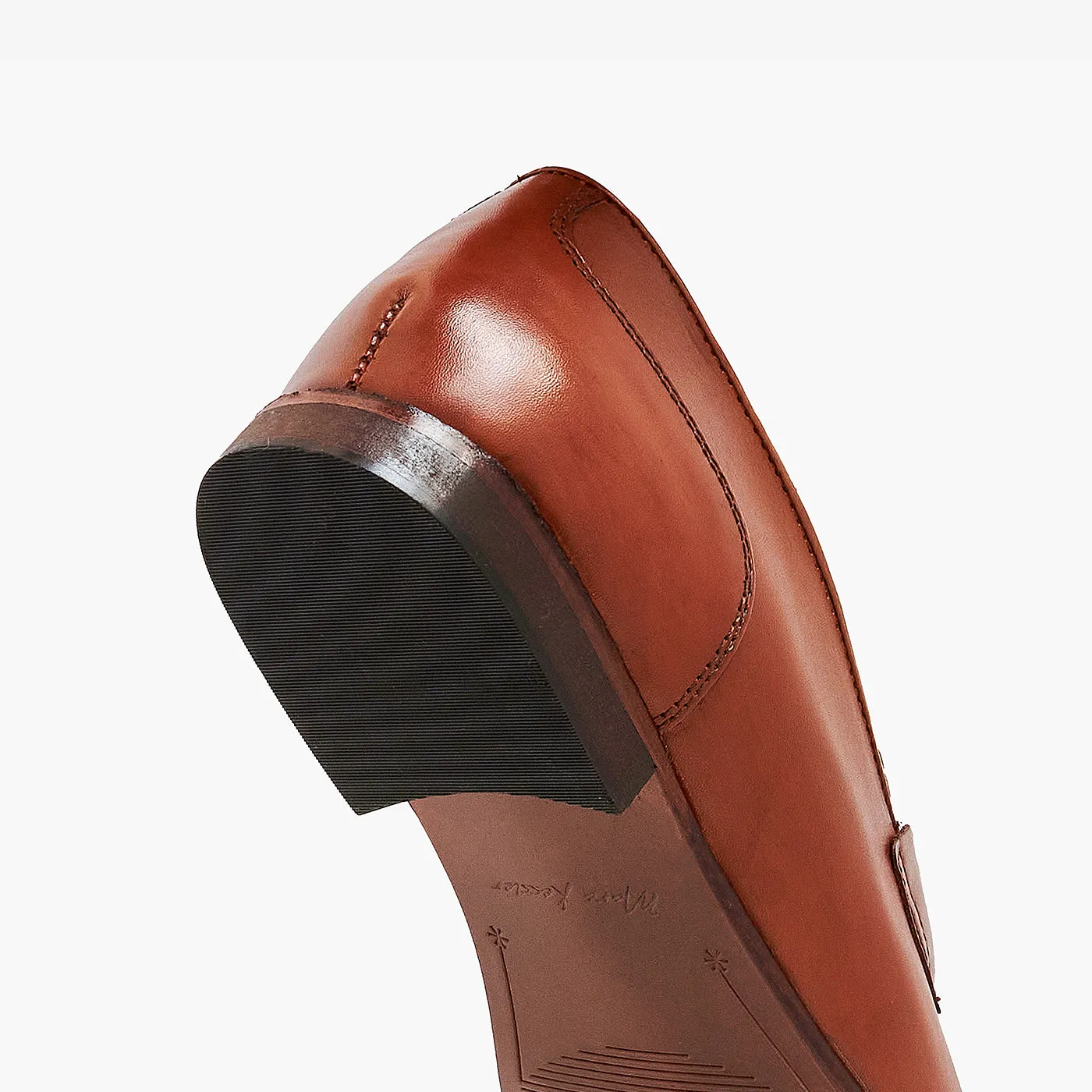 Gun Metallic Buckled Loafers