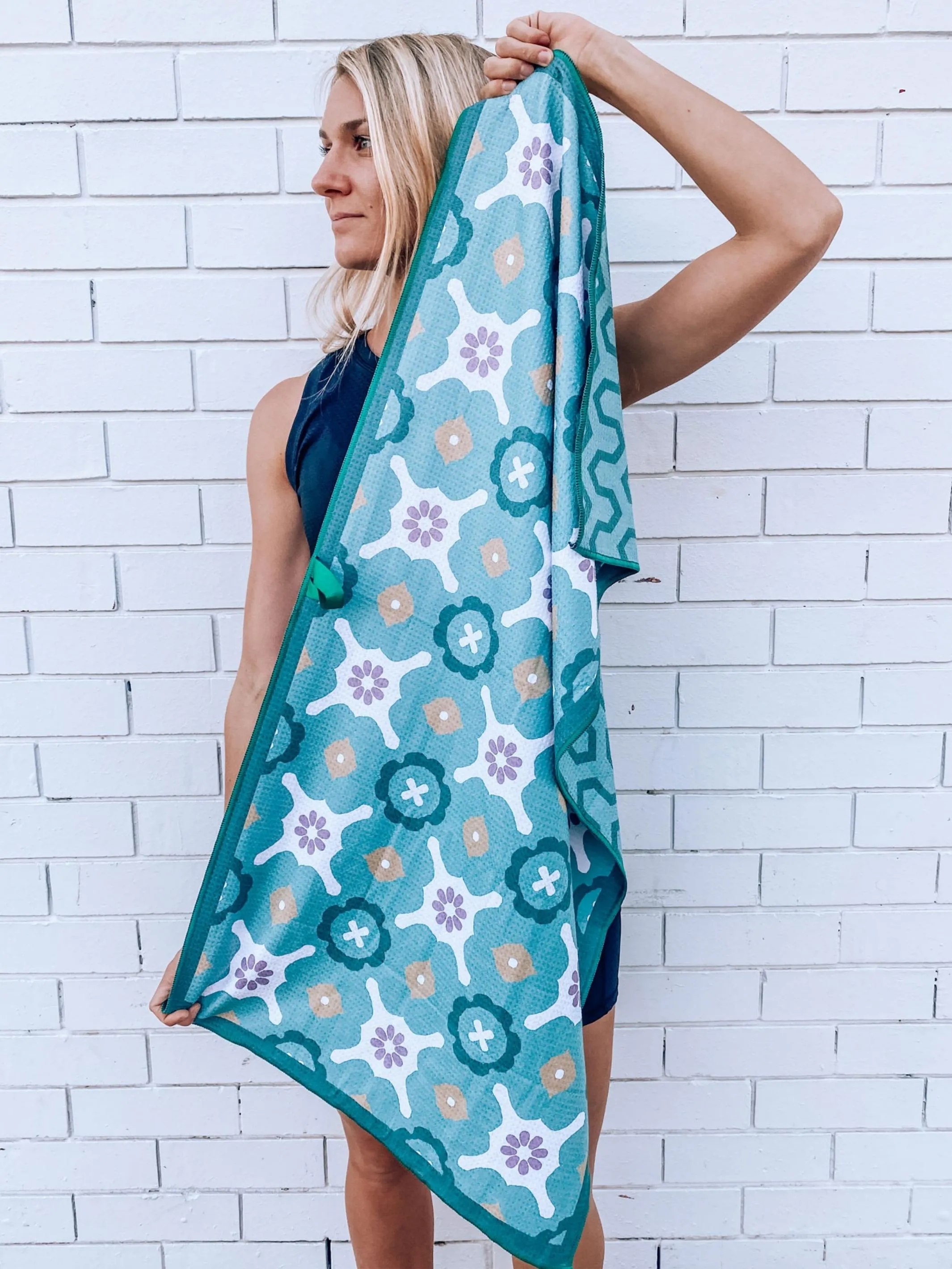 Gym Towel - Green Sea