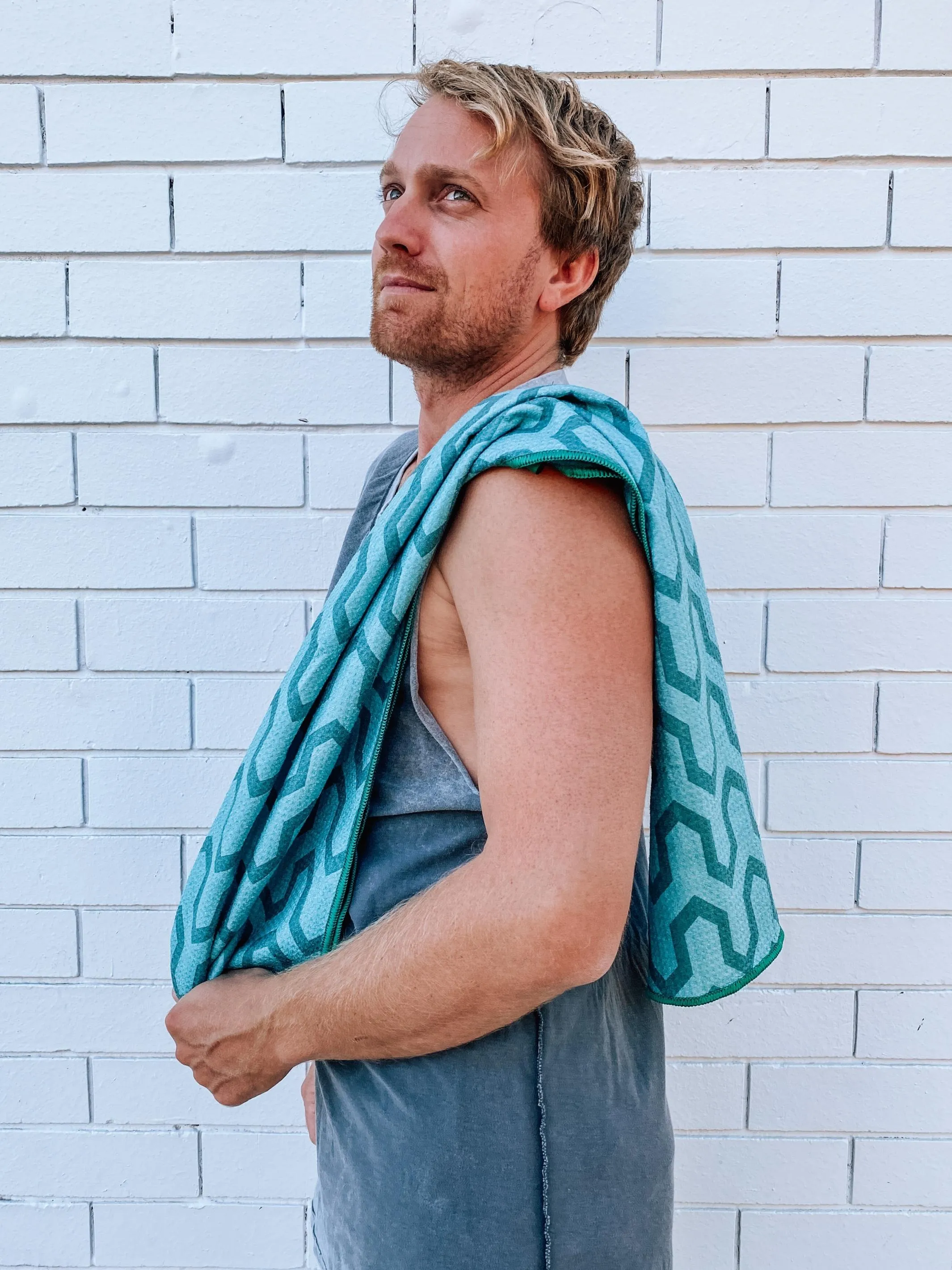 Gym Towel - Green Sea