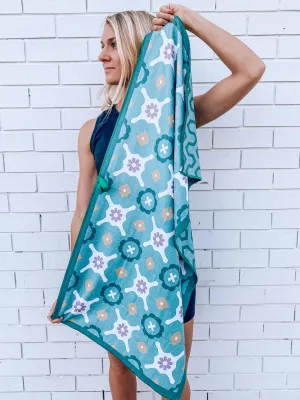 Gym Towel - Green Sea
