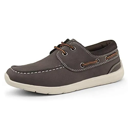 Hawkwell Kids Boys Loafers, Brown PU, Size 13 M US