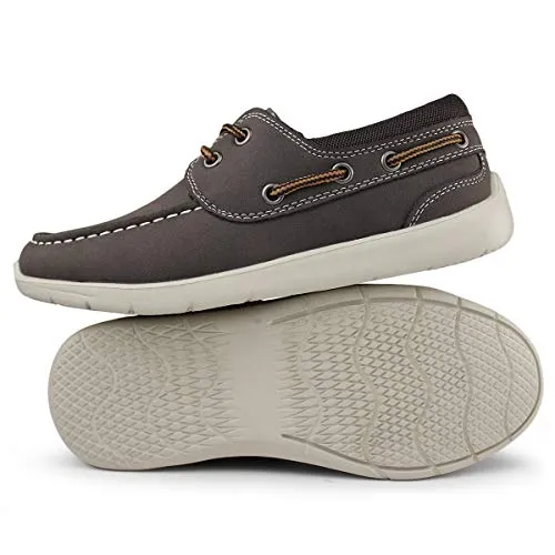 Hawkwell Kids Boys Loafers, Brown PU, Size 13 M US
