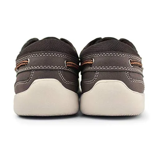Hawkwell Kids Boys Loafers, Brown PU, Size 13 M US