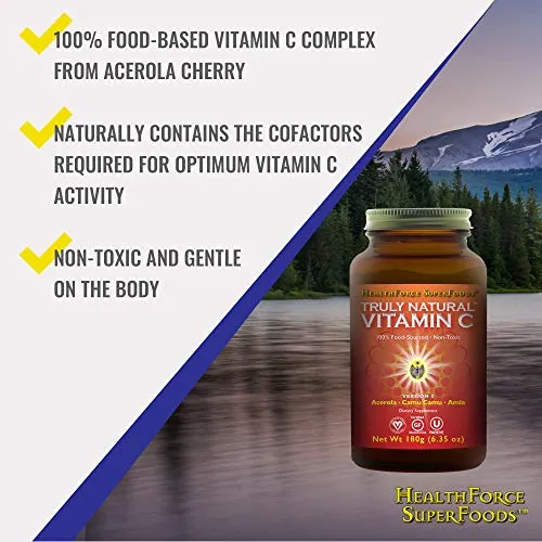 HealthForce SuperFoods Verdaderamente Natural Vitamina C, 1